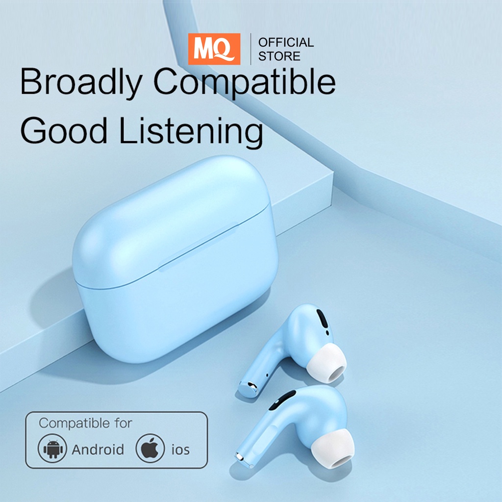 [ COD ] TWS inpods 13 Pro Headset Bluetooth Macaron Handsfree Earphone Earbuds Headphone IZIN POSTEL TRUE Wireless STEREO Bluetooth Android HiFi MB 555