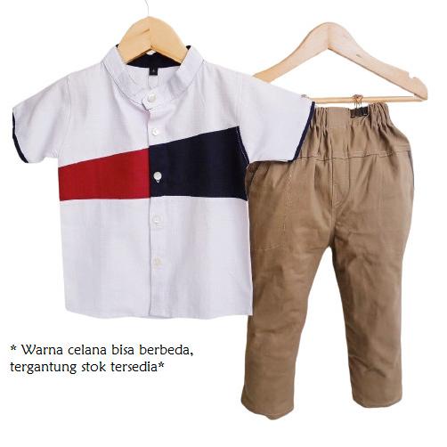SETELAN KEMEJA ANAK LAKI LAKI 1-10 TAHUN BAJU ANAK COWOK