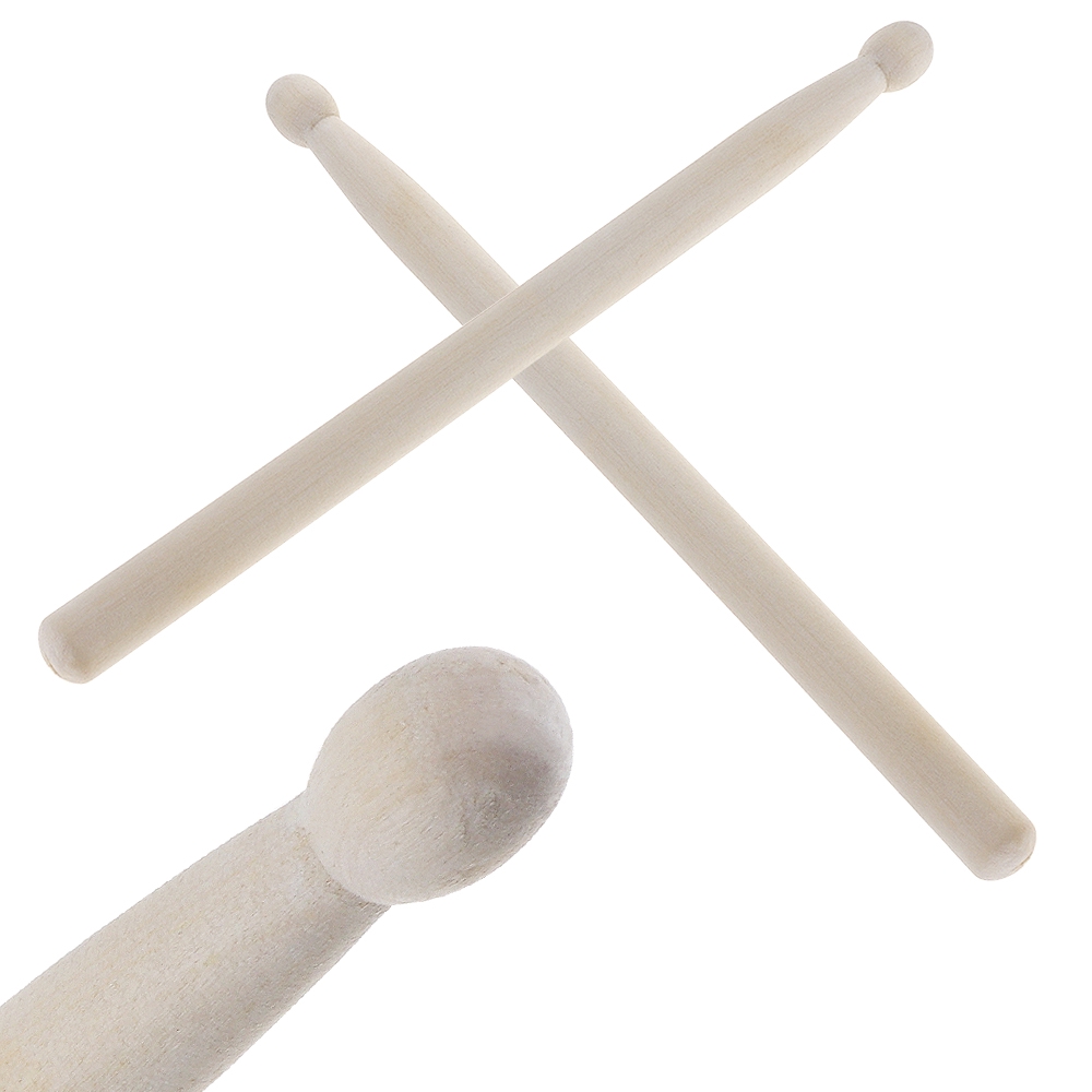 2pcs Stik Drum Bahan Kayu Maple Dengan Permukaan Halus