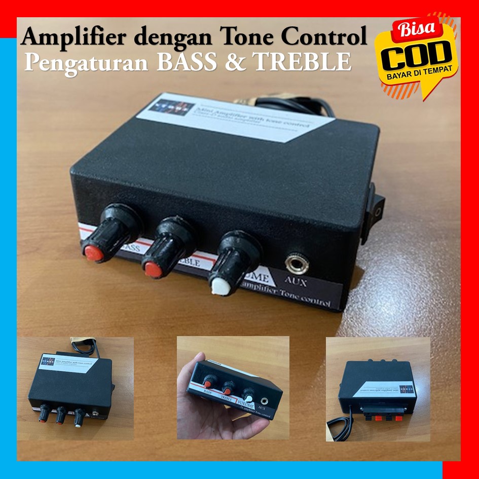 Ampli mini 5v BLUETOOTH tone control volume bass treble bonus kabel aux