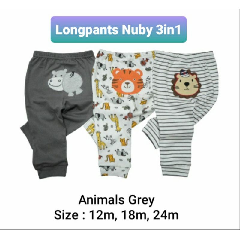 NUBY 3IN1 LONGPANTS/CELANA PANJANG BOY DAN GIRL