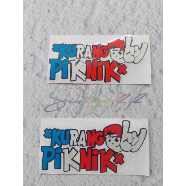 

sticker kurang piknik cutting