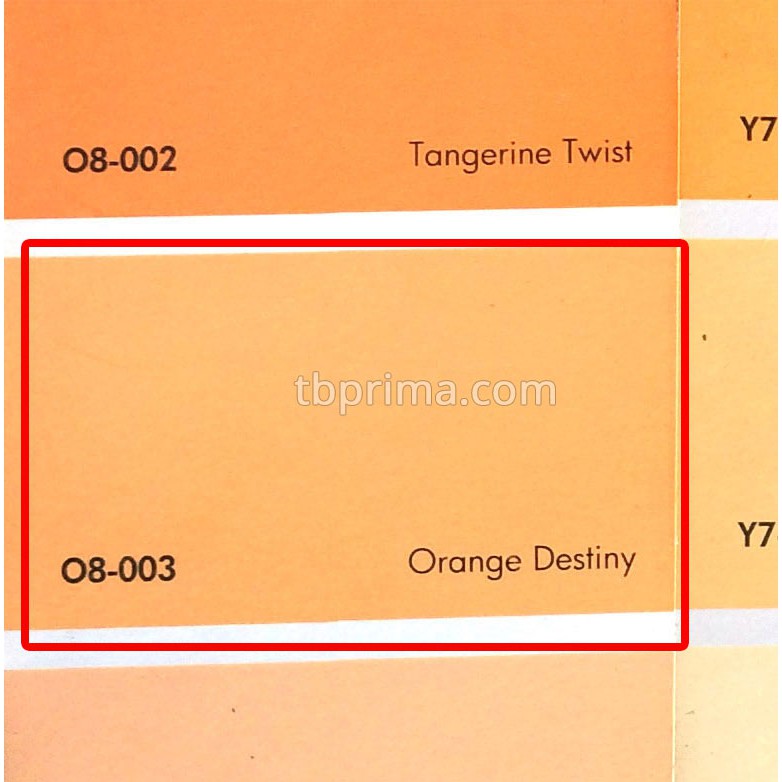 No Drop Tinting O8-003 Orange Destiny 1 kg