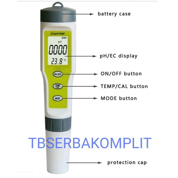 DIGITAL PEN PH METER AIR  EZ9902 WATERPROOF ALAT UKUR PH ASAM BASA AIR HIDROPONIK TAMBAK AQUARIUM