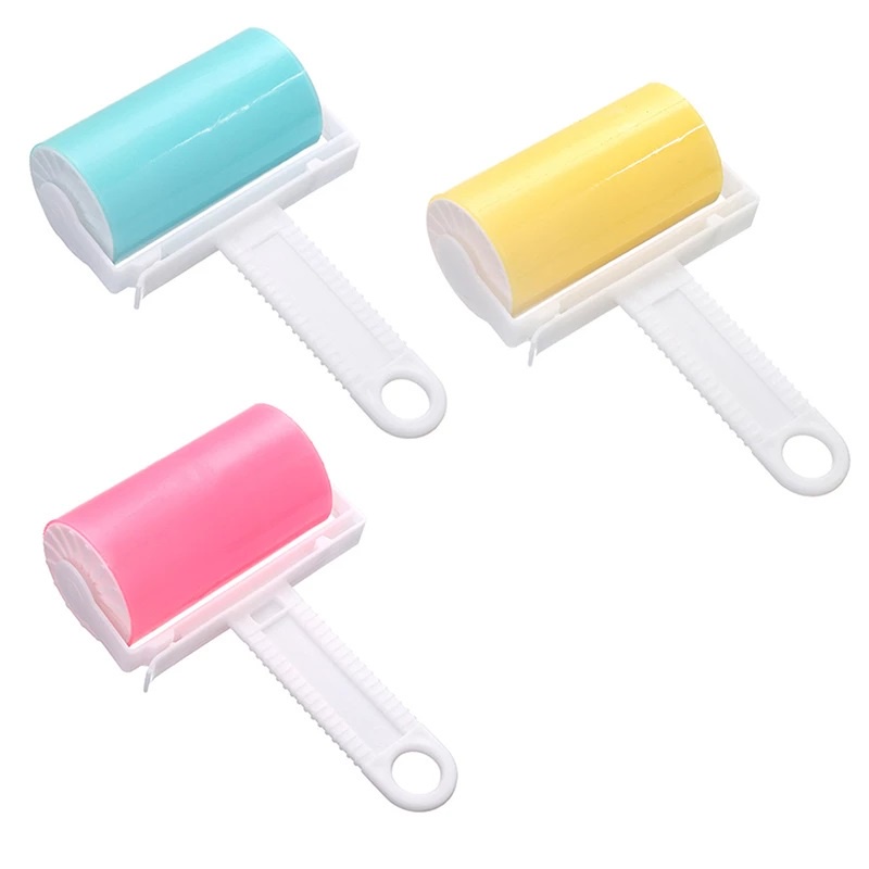 Sticky Lint Brush Roller - Alat Pembersih Debu Kotoran dan Bulu / Sikat Pengangkat Serat Di Pakaian / Washable Fur Remover / Sticky Brush Lem Glue Roll Bulu Hewan Peliharaan Anjing Kucing Nempel Di Baju