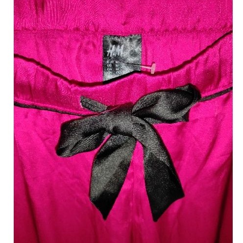 HnM celana satin merah piyama