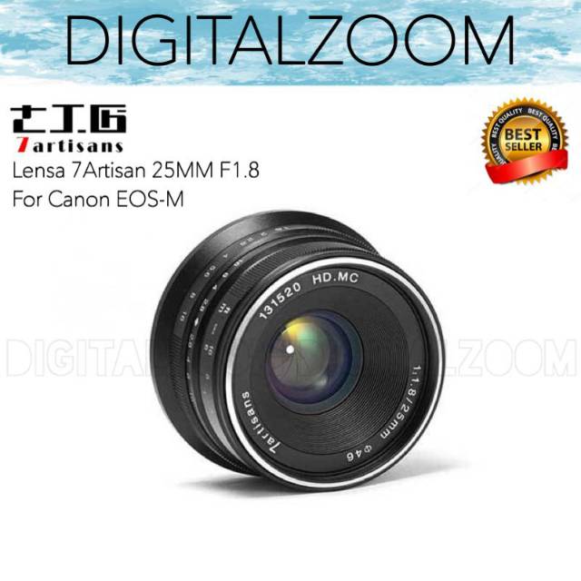 LENSA 7ARTISANS 25MM F1.8 FOR CANON EOS-M - 7 Artisans 25mm