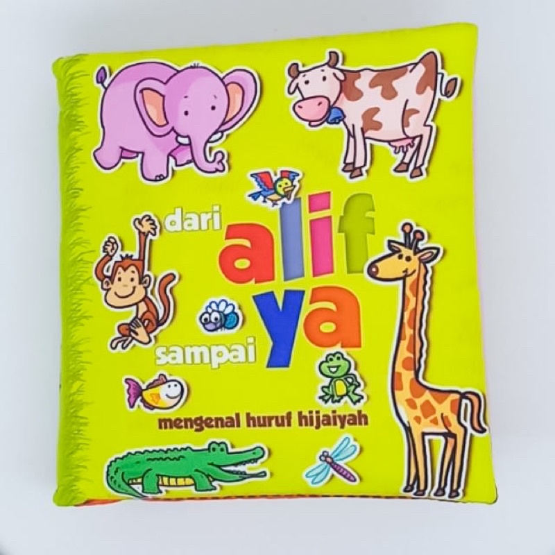 Buku Bantal Anak Alif Ya | Buku Kain Edukasi | Mainan Softbook [ Bunda Altaf ]