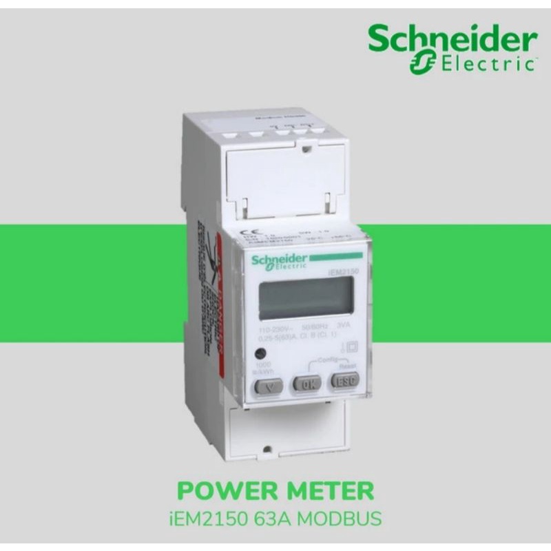 Jual Schneider electric KWH power meter iEM2150 63A modbus A9MEM2150