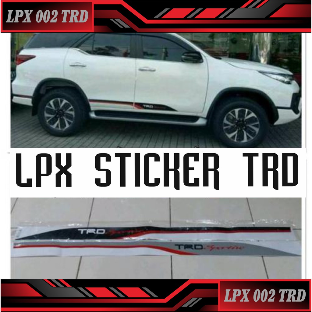 Stiker Body Samping all new fortuner trd sportivo  2017-2020