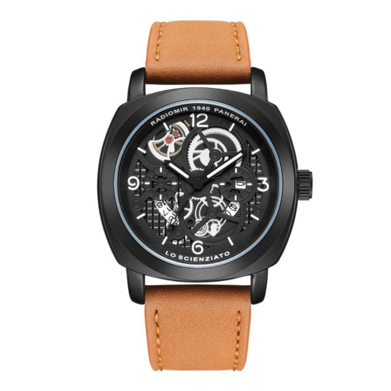 PANERAI Jam Tangan Pria Analog Leather Strap 46mm