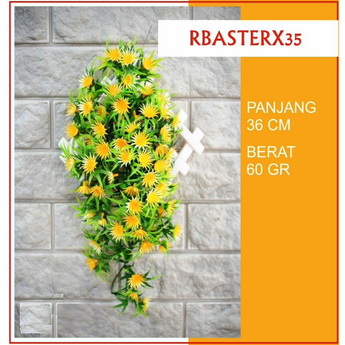Rambat Bunga Aster Kembang Artificial Artifisial Buatan 