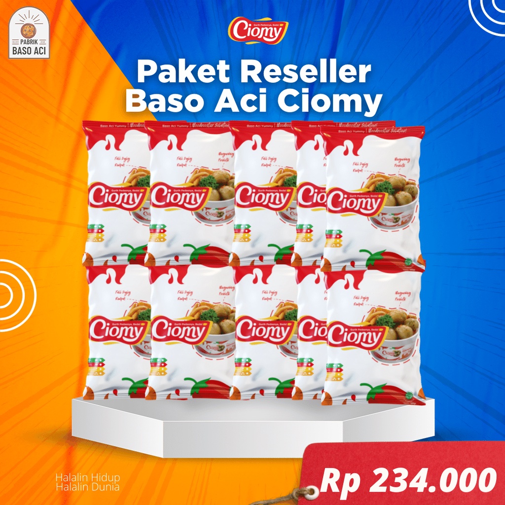 

Paket Bakso Aci Tanpa Msg Sintetis Bakso Aci Murah ( Ciomy Sachet 12pcs )