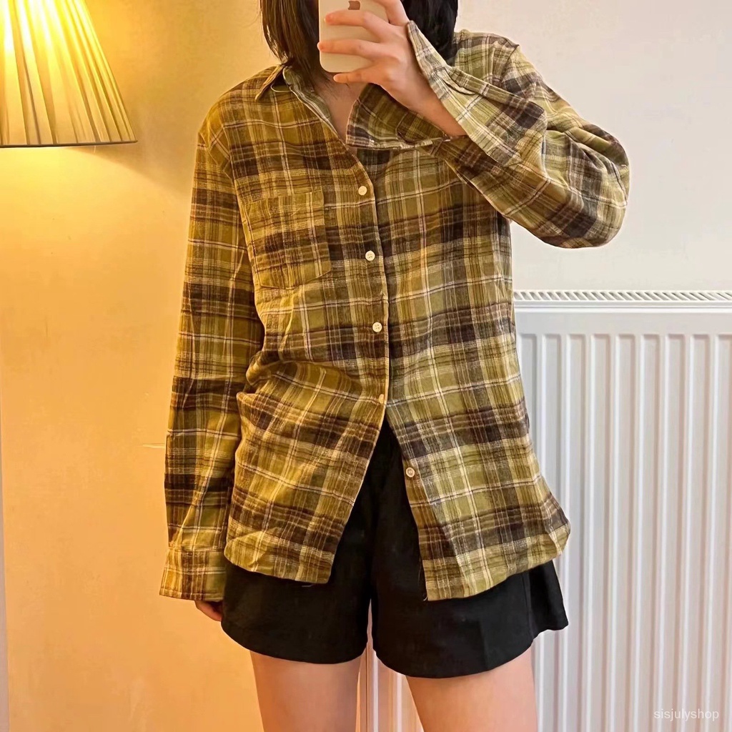 #Sisjuly# BM Style Brandy New College Style Shirt Student Retro Brushed Casual Shirt Jacket Female
