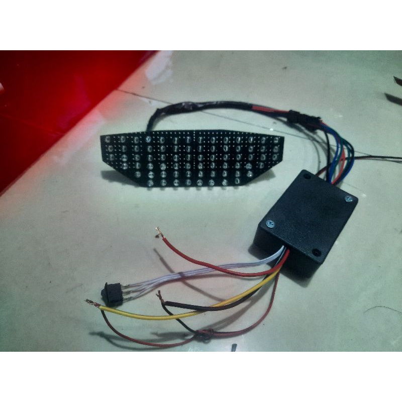 lampu rem running vario 160, 10 mode otomatis &amp; manual,rem kedip &amp; stay