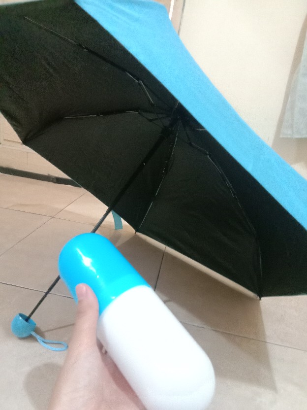 Payung Kapsul Payung Mini Lipat 3 Micro Capsule Umbrella Anti Uv
