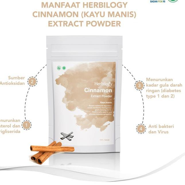 

DJL★ Herbilogy Cinnamon (Kayu Manis) Extract Powder 100g .