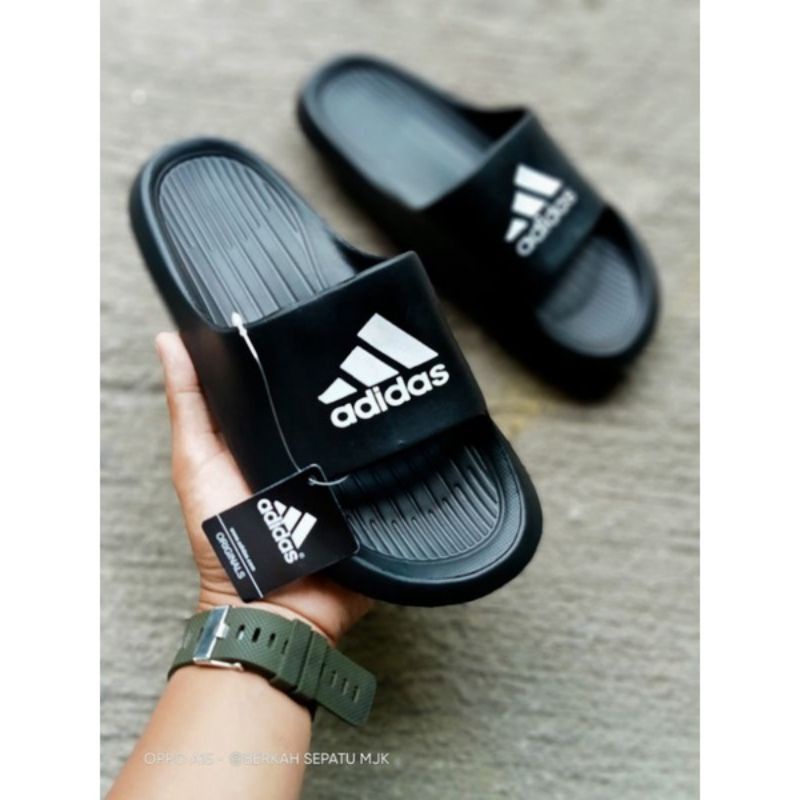 sandal karet flip flop korea style pria wanita motif Adid⁴s sandal anti slip anti air