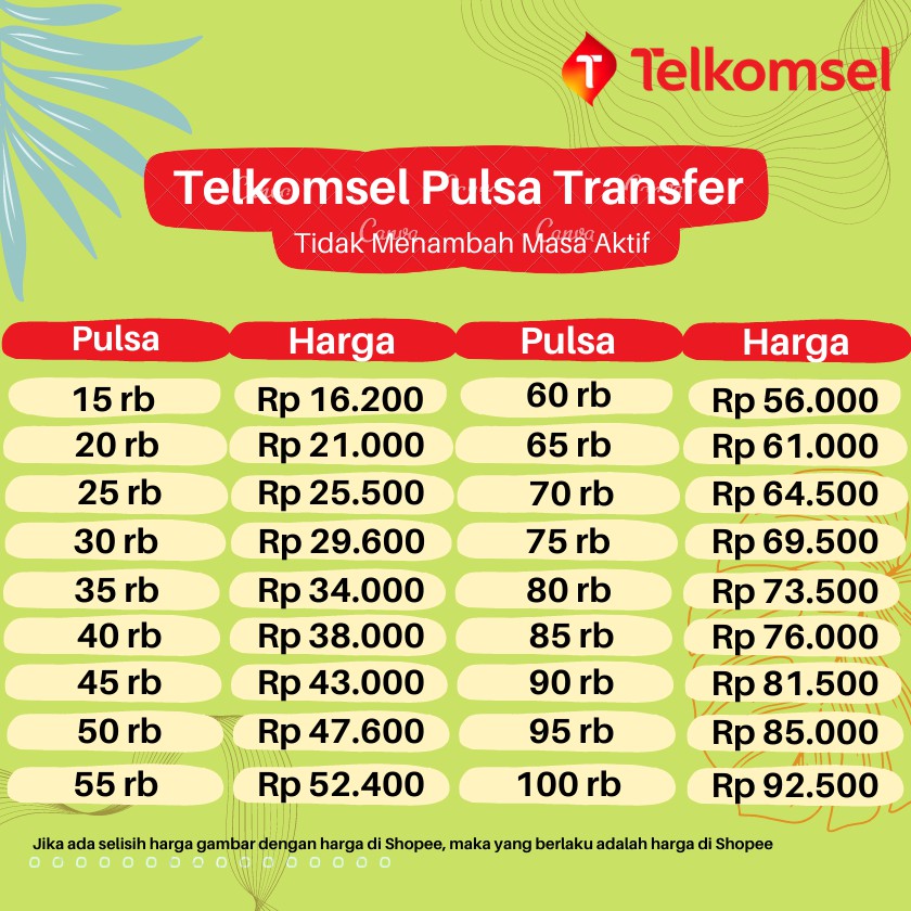 Pulsa Transfer Telkomsel | Pulsa Telkomsel Reguler | Pulsa by U Murah