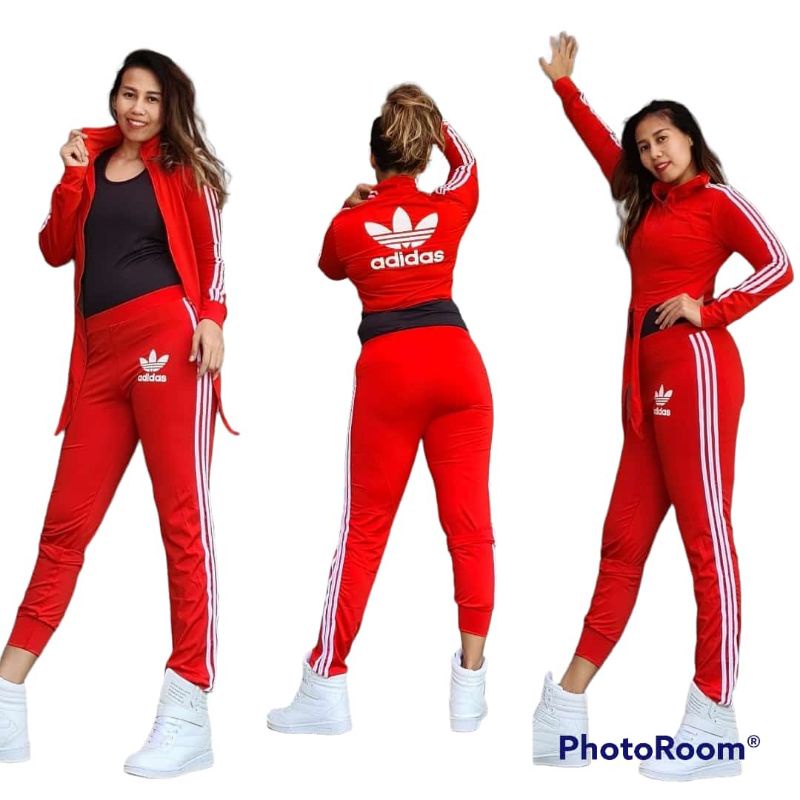 Setelan baju senam wanita crop / baju senam wanita