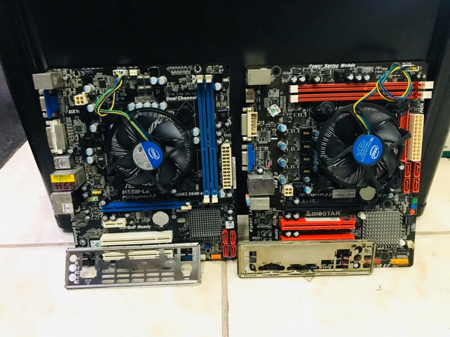 Paket Mainboard H55 plus core i3 530 fan Ram 4gb