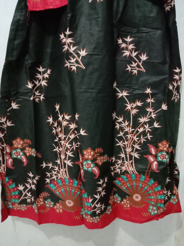 Ms Gamis Batik Sriwedari Maxi Bumil/busui Katun Sogan Allsize Ld 104..