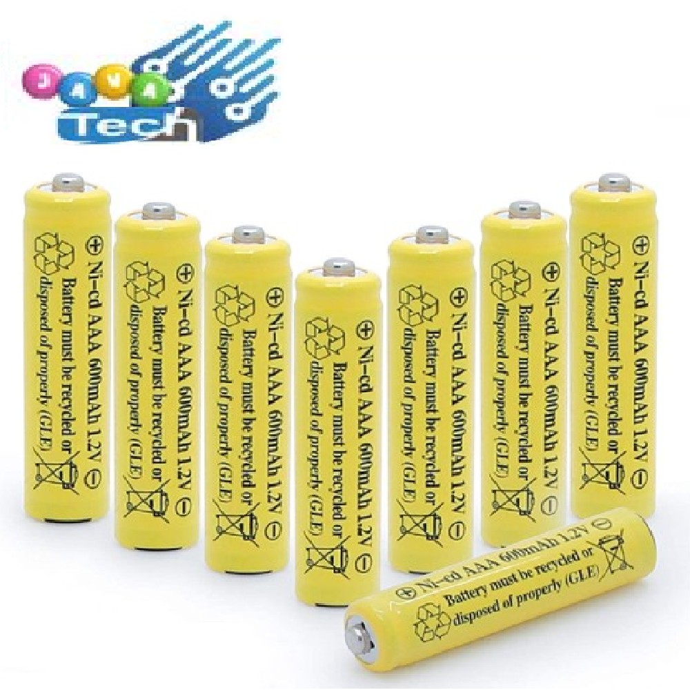 Baterai Ni-CD Ukuran AAA 1.2V 600mAh Rechargeable