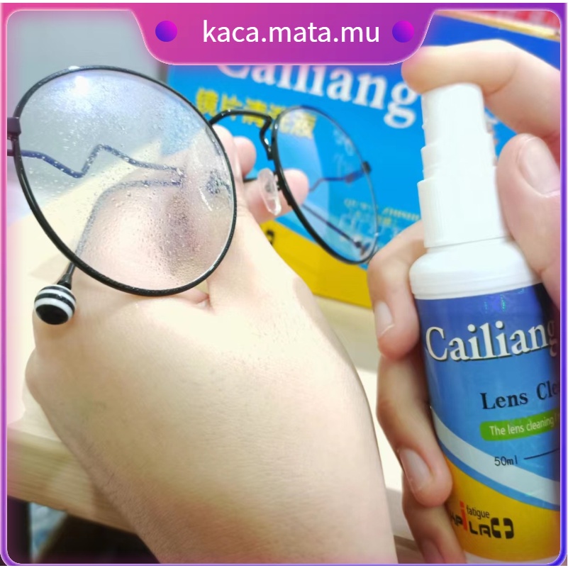 CAIRAN PEMBERSIH LENSA KACAMATA MINUS/PLUS (LENS CLEANER SPRAY/SEMPROT) FRAME KACAMATA