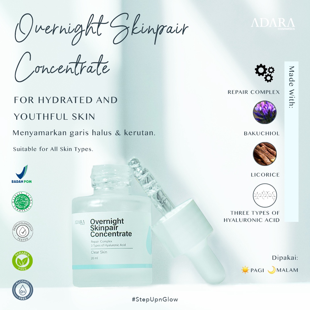 ADARA Overnight Skinpair Concentrate | Repair Complex + Bakuchiol Serum