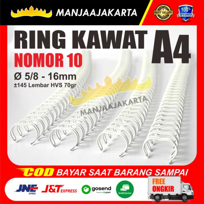 

Kawat Spiral Nomor 10 Putih 5/8 A4 Kawat Spiral Pitch 2:1 Ring Kawat Jilid Spiral Kawat Buku Agenda