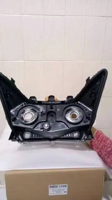 Reflektor headlamp plus mika  lampu depan Vario 125 tekno lama komplit 2013 2014