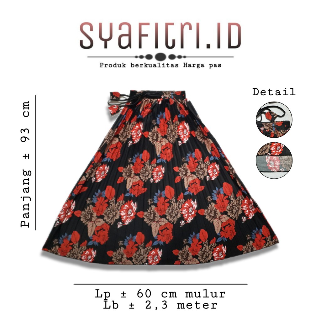 ROK PLISKET MOTIF / ROK IMPORT / MAXI SKIRT / ROK PLISKET / ROK PLISKET TALI MOTIF