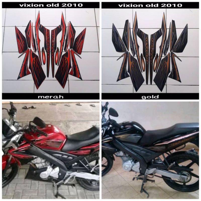 striping stiker lis body motor yamaha vixion lama 2010