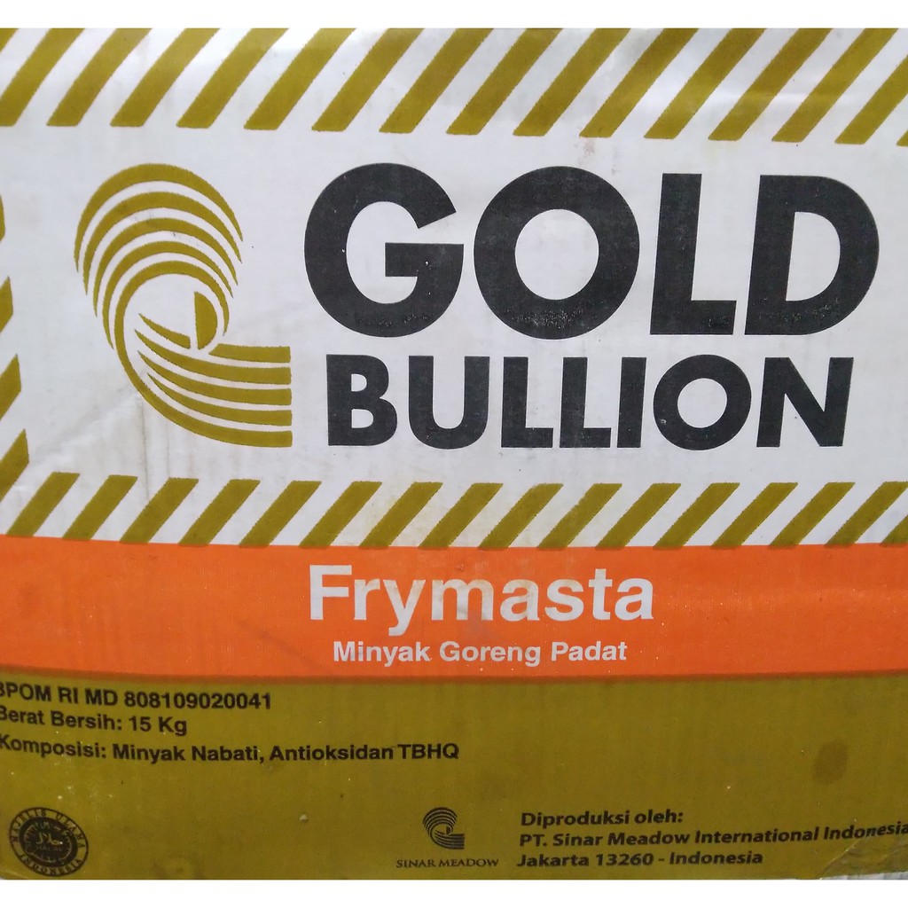 Gold Bullion Frymasta | Minyak Goreng Padat | Frymasta Gold Bullion 1kg
