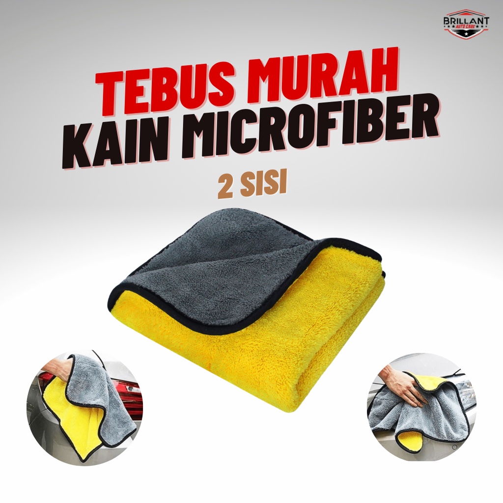 Kain Microfiber 30x30 cm | Kain Khusus Perawatan Kendaraan | Kain Halus Menyerap | Kain Lap Serbaguna | Kain Lap Mobil | Kain Lap Kaca Mobil | Kain Lap Interior Mobil