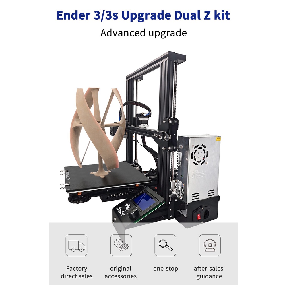 INDOCART Creality Ender 3 Double Z axis-Dual Screw Rod Upgrade Kit