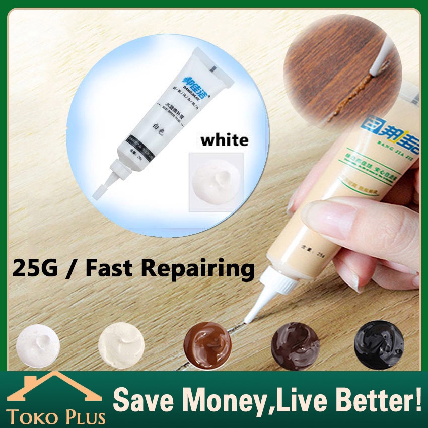 Mebel Refinishing Kayu Pintu Perbaikan Lantai Cream Cat Kayu Lubang Perbaikan Awal Bahan Cat