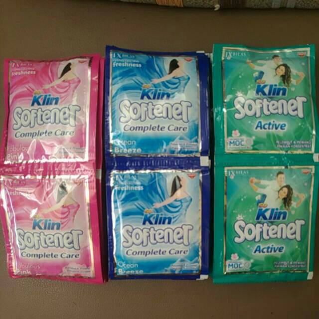 Soklin Softener Pewangi Complete Care 1x Bilas 12 sachet Renceng