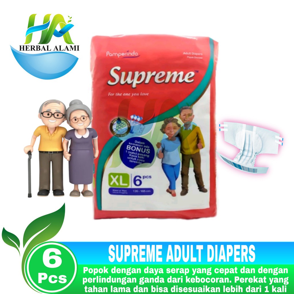 Supreme Adult Diapers Popok Dewasa Perekat