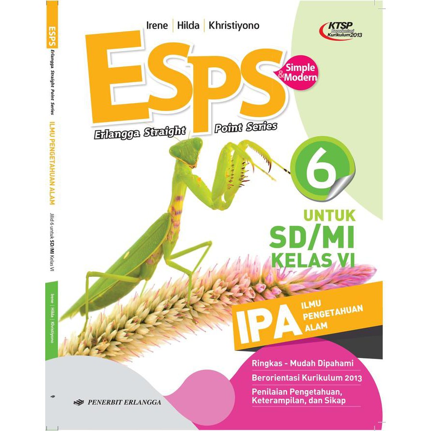 Esps Ipa Sd Mi Kls Vi Ktsp Buku Erlangga Shopee Indonesia