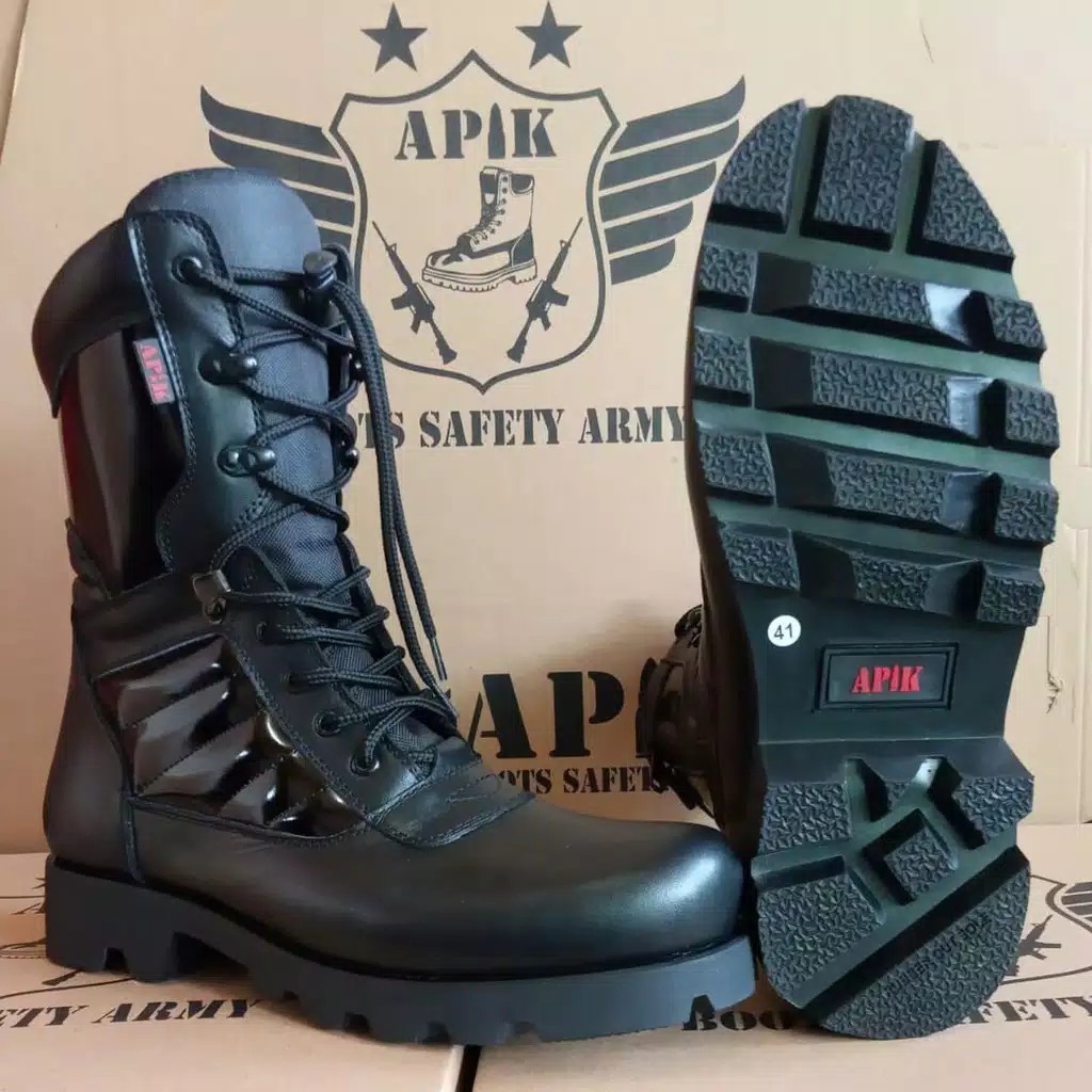 SEPATU PDL DELTA RADIAL APIK KULIT SAPI ASLI SEPATU PDL TNI POLRI SECURITY SEPATU BOOTS PRIA WANITA