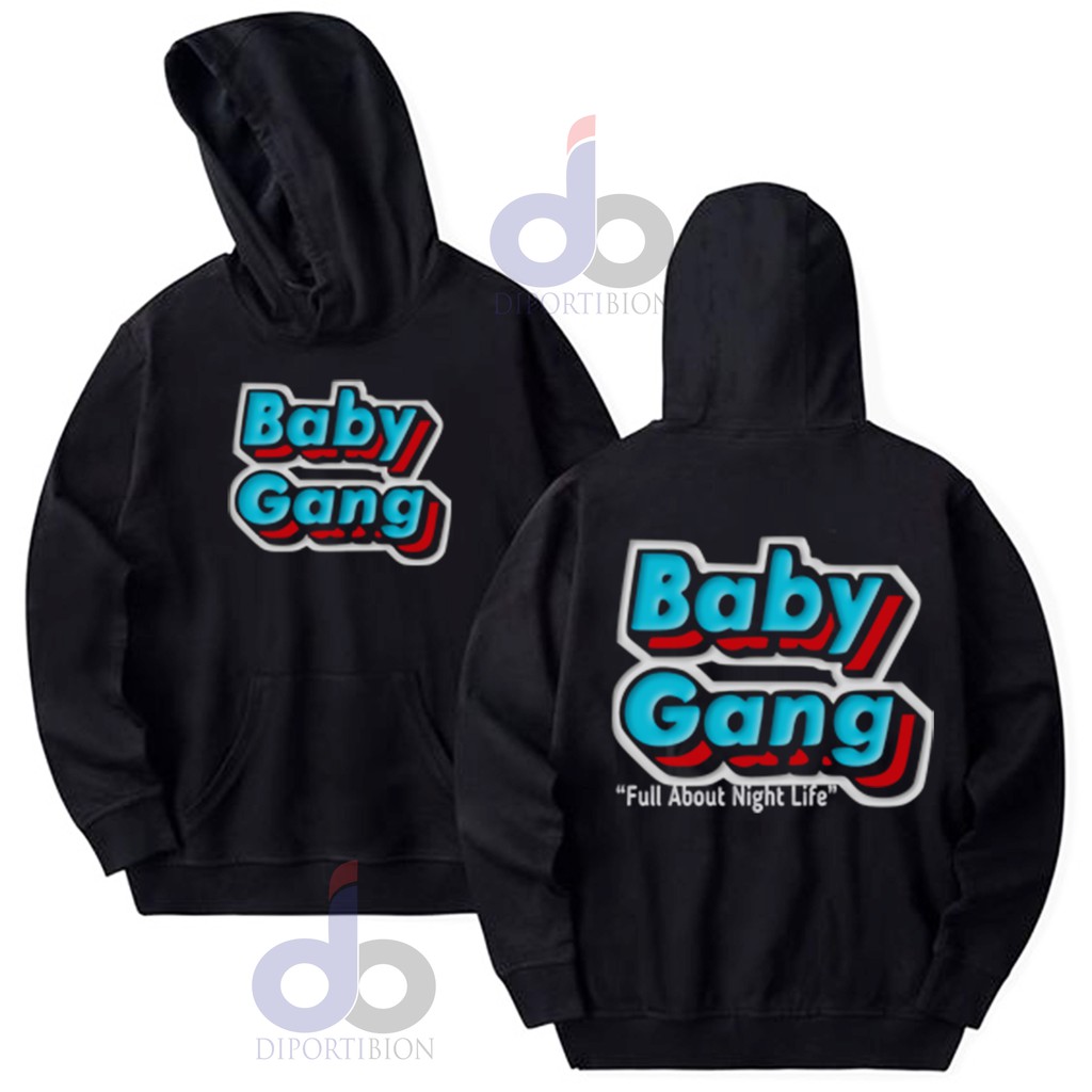 JAKET HOODIE JUMPER BABYGANG "Full About Night Life" / Hoodie Jumper Babygang