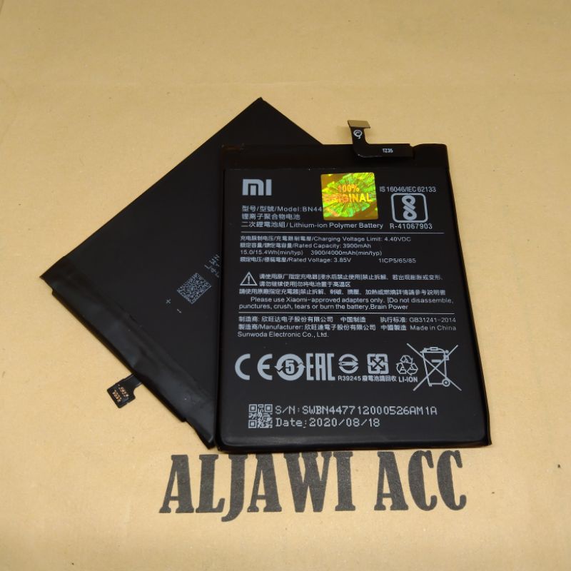 Baterai Batre Battery Xiomi Xiaomi Redmi 5+ Redmi 5 Plus BN44 Original Battery