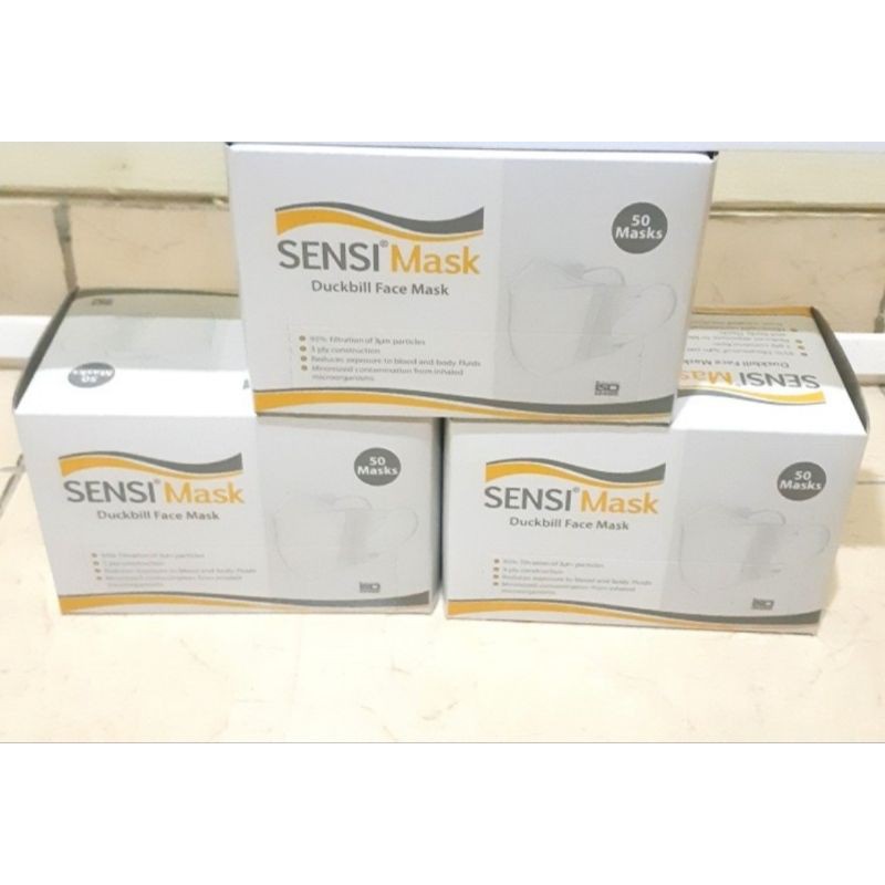SENSI Mask Duckbill Face Mask isi 50pcs / Masker Sensi Duckbill