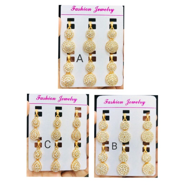 Ramk684. Liontin xuping untuk kalung wanita lapis emas dgn mata zircon