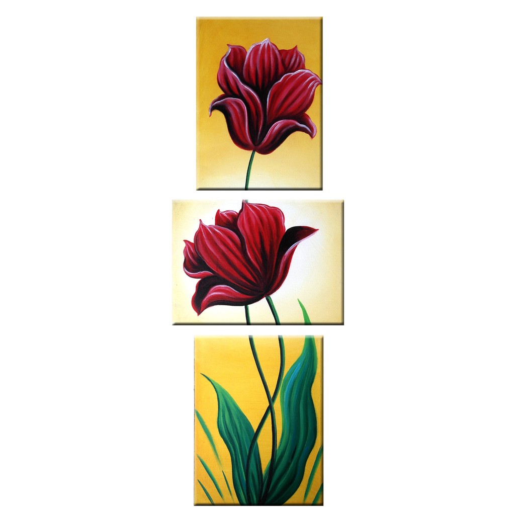 Lukisan Bunga Dekoratif Vertikal Shopee Indonesia