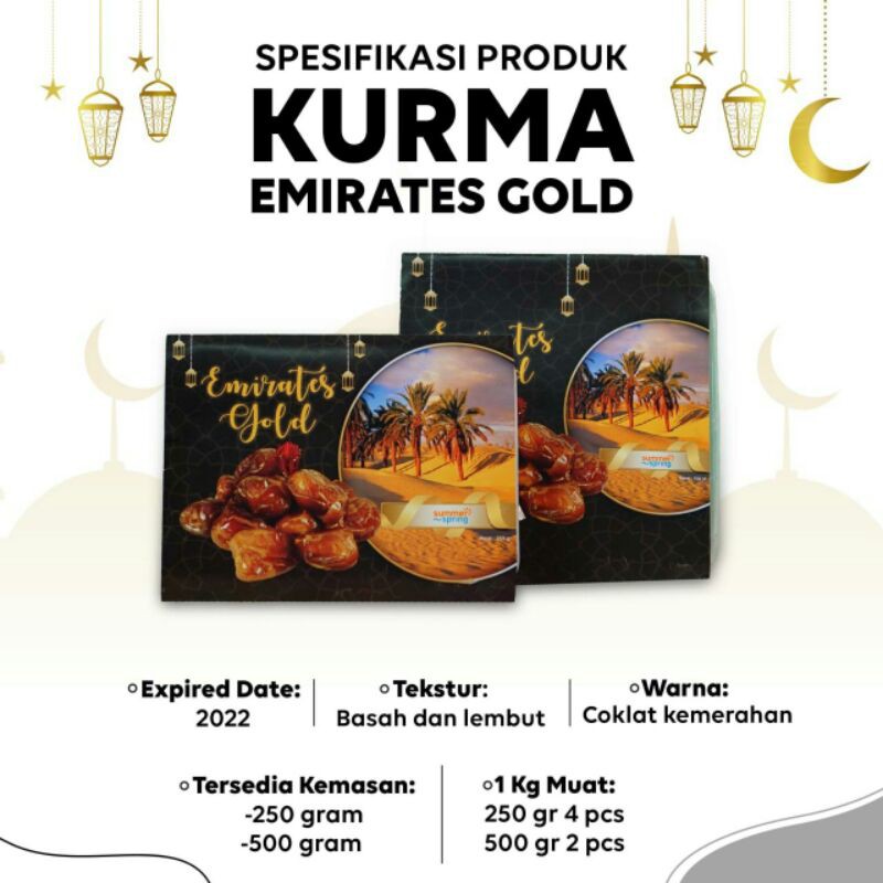 

Kurma emirates Gold (Box250-500gr)