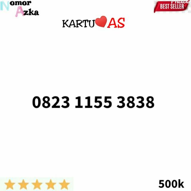 Nomor cantik as 0823 1155 3838 seri aabb 1155 abab 3838 wi8