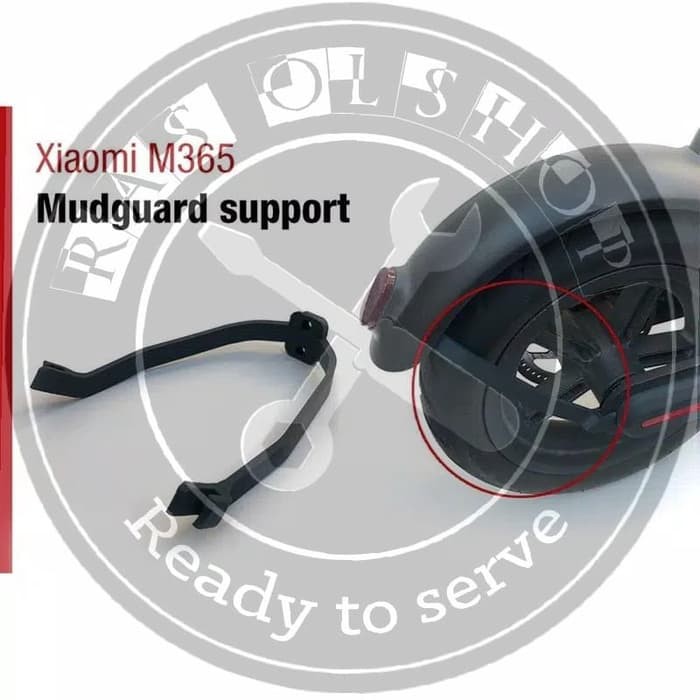 Jual MUDGUARD SUPPORT SCOOTER XIAOMI MIJIA M365 M-365 M 365 HITAM - Hitam Murah