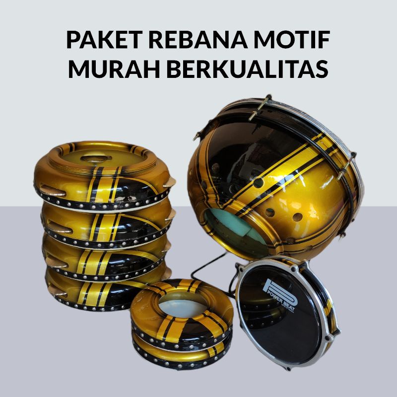 Paket Rebana Hadroh Hadrah Albanjari Motif